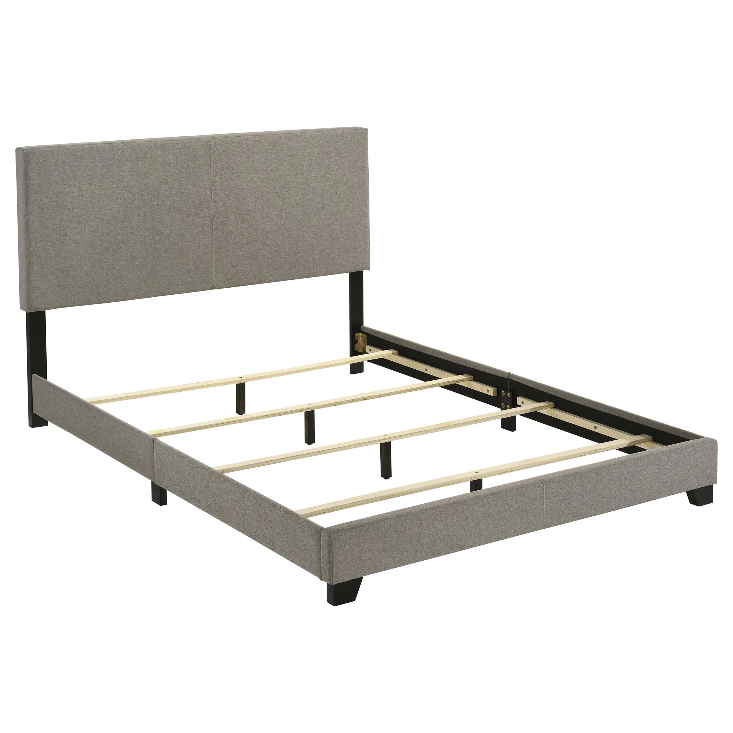 Dorian Fabric Upholstered Queen Panel Bed Taupe - Image 2