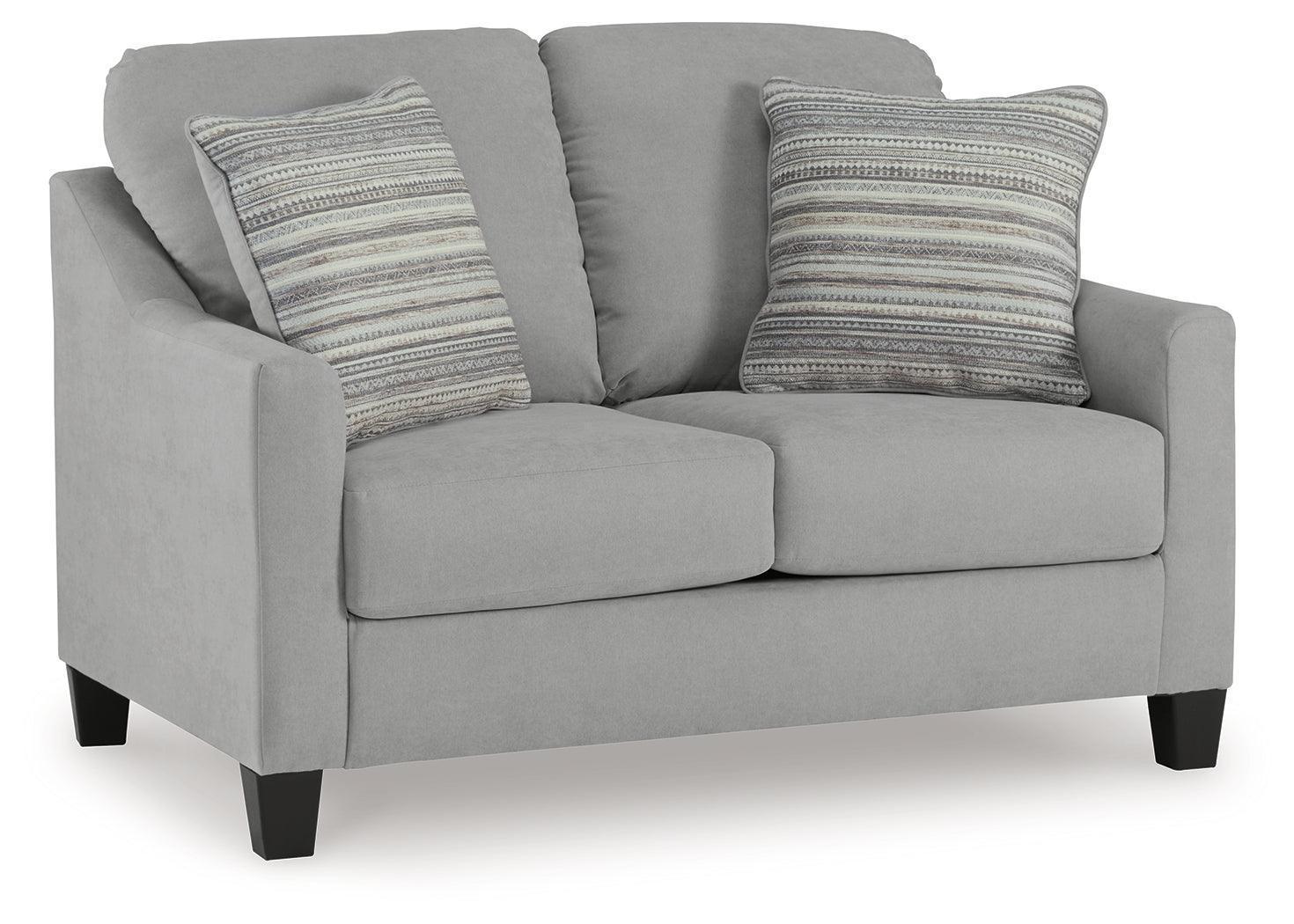 Adlai Shadow Chenille Loveseat - Image 2