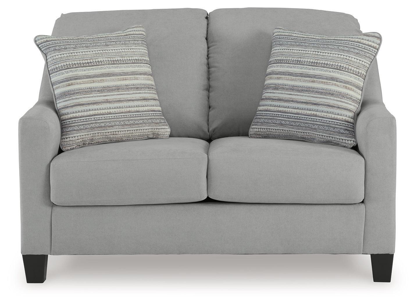 Adlai Shadow Chenille Loveseat - Image 3