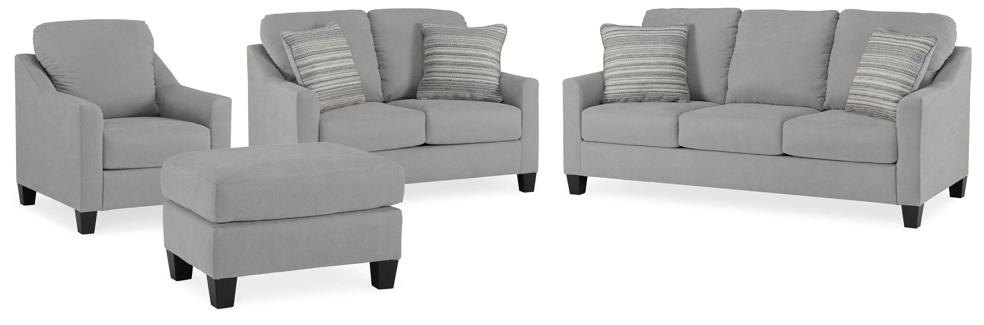 Adlai Shadow Sofa, Loveseat, Chair and Ottoman - Image 2
