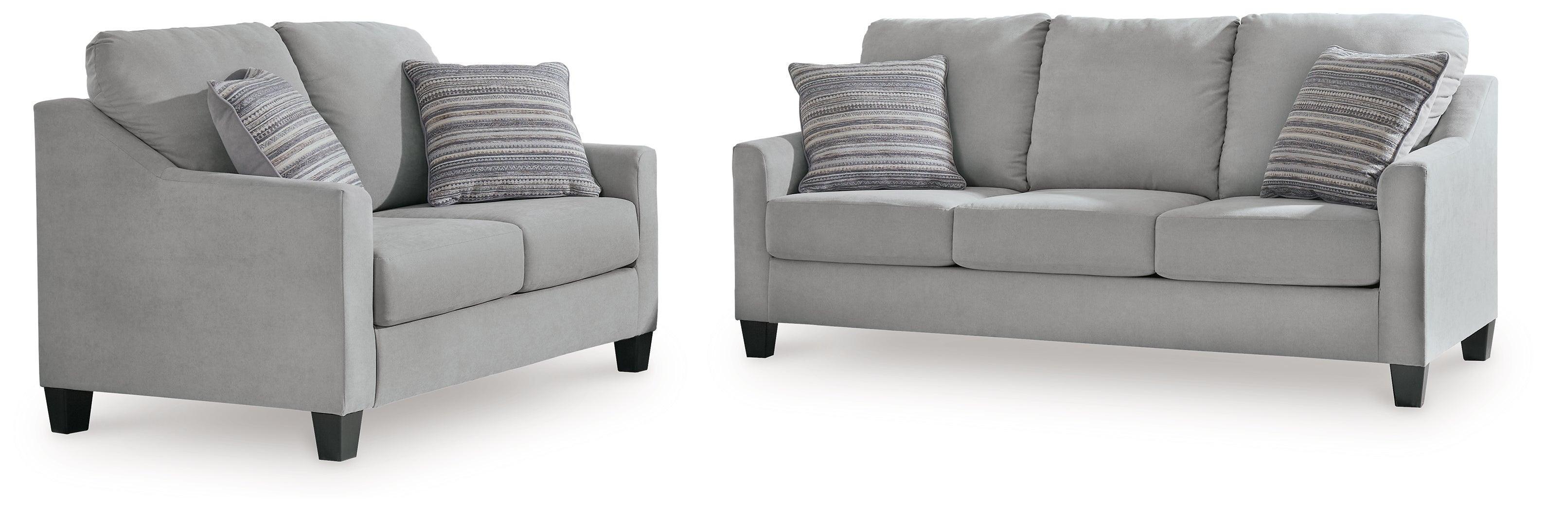 Adlai Shadow Sofa and Loveseat - Image 3