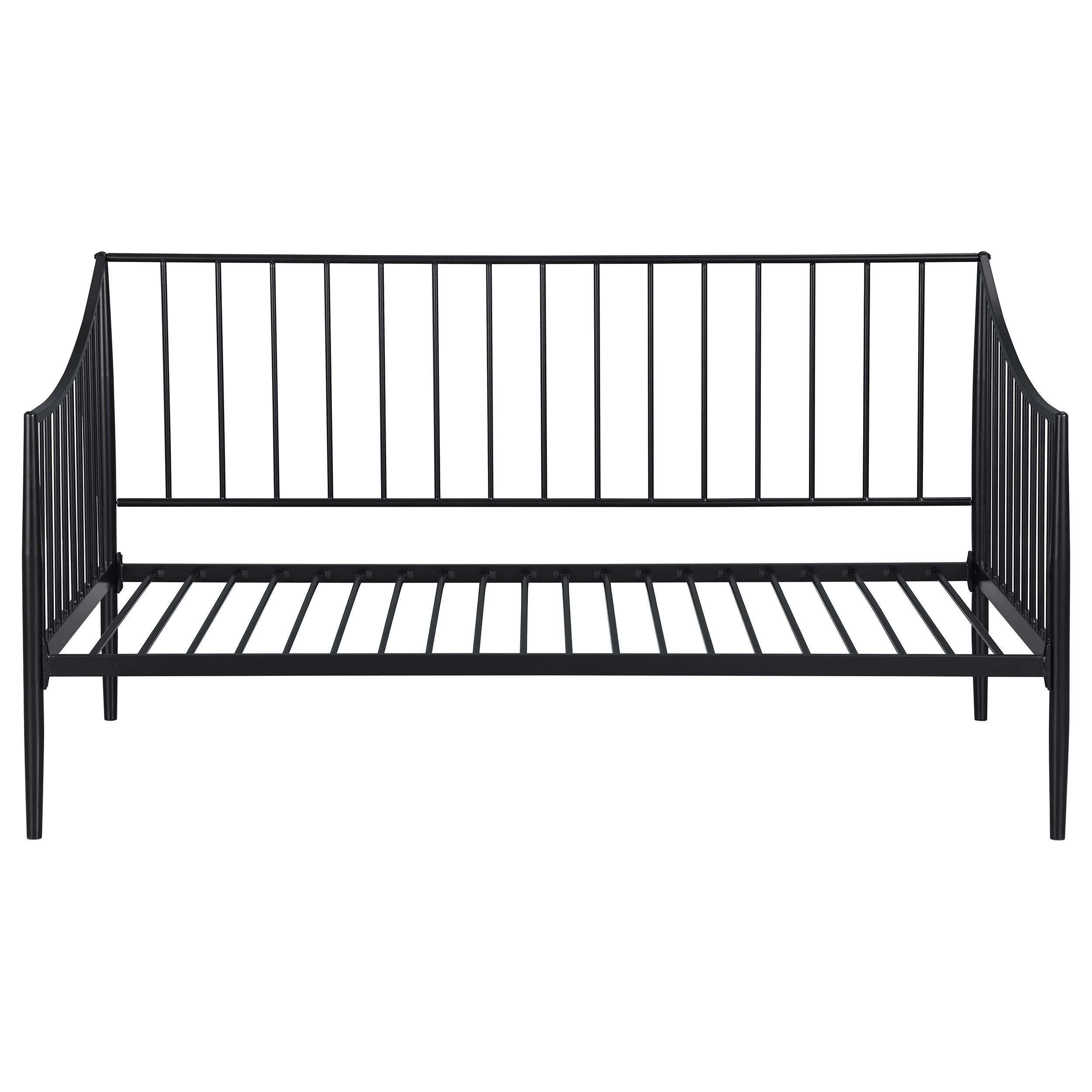 Newbury Metal Twin Daybed Bed Frame Matte Black - Image 3