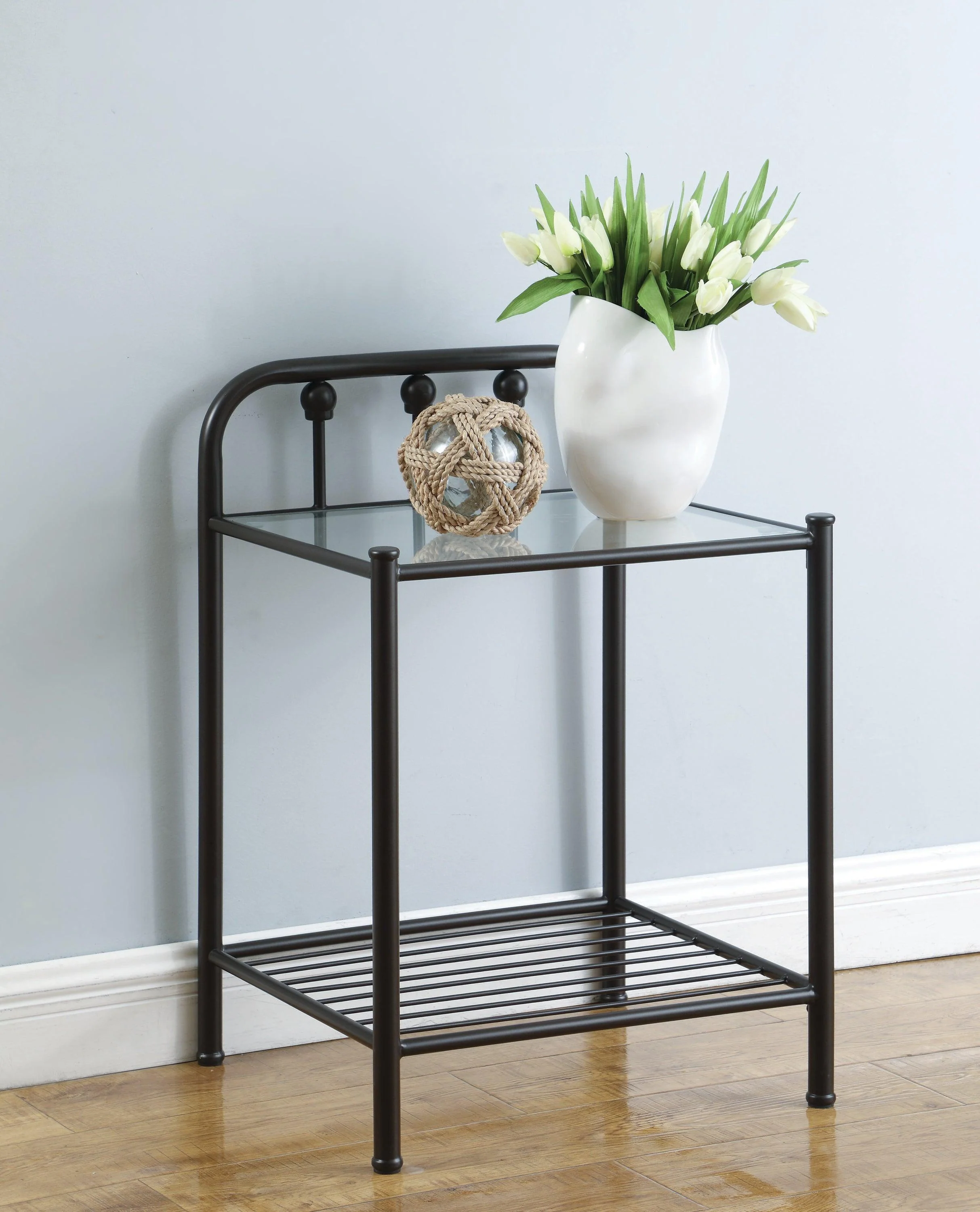 Livingston Full Panel Metal Bed Dark Bronze - Image 3