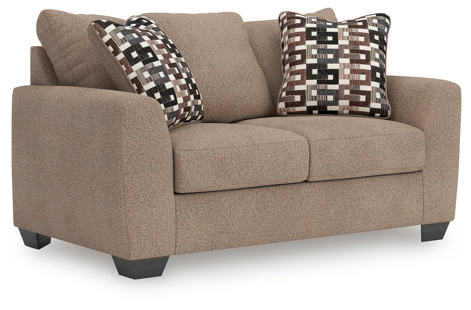 Triston-Peaks Suede Chenille Loveseat - Image 1