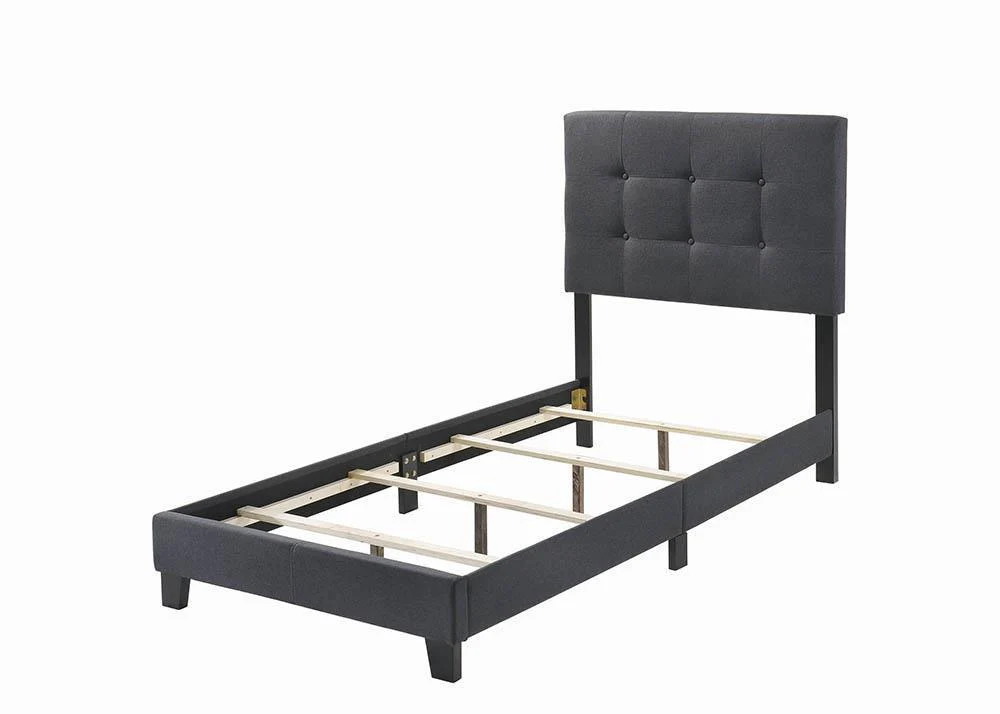 Mapes Tufted Upholstered Twin Bed Charcoal - Image 3