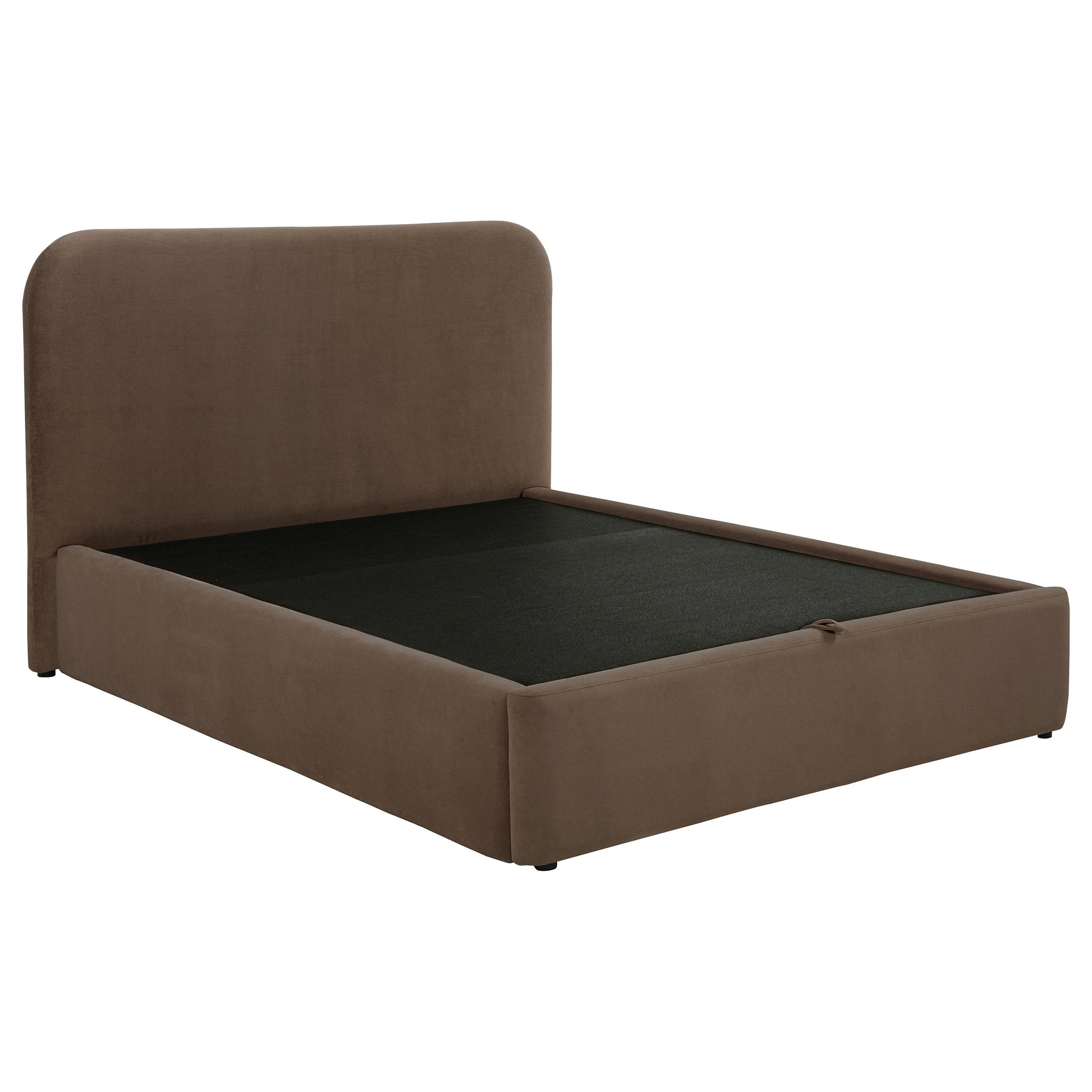 Anders Upholstered Full Storage Lift Platform Bed Chocolate - Image 2