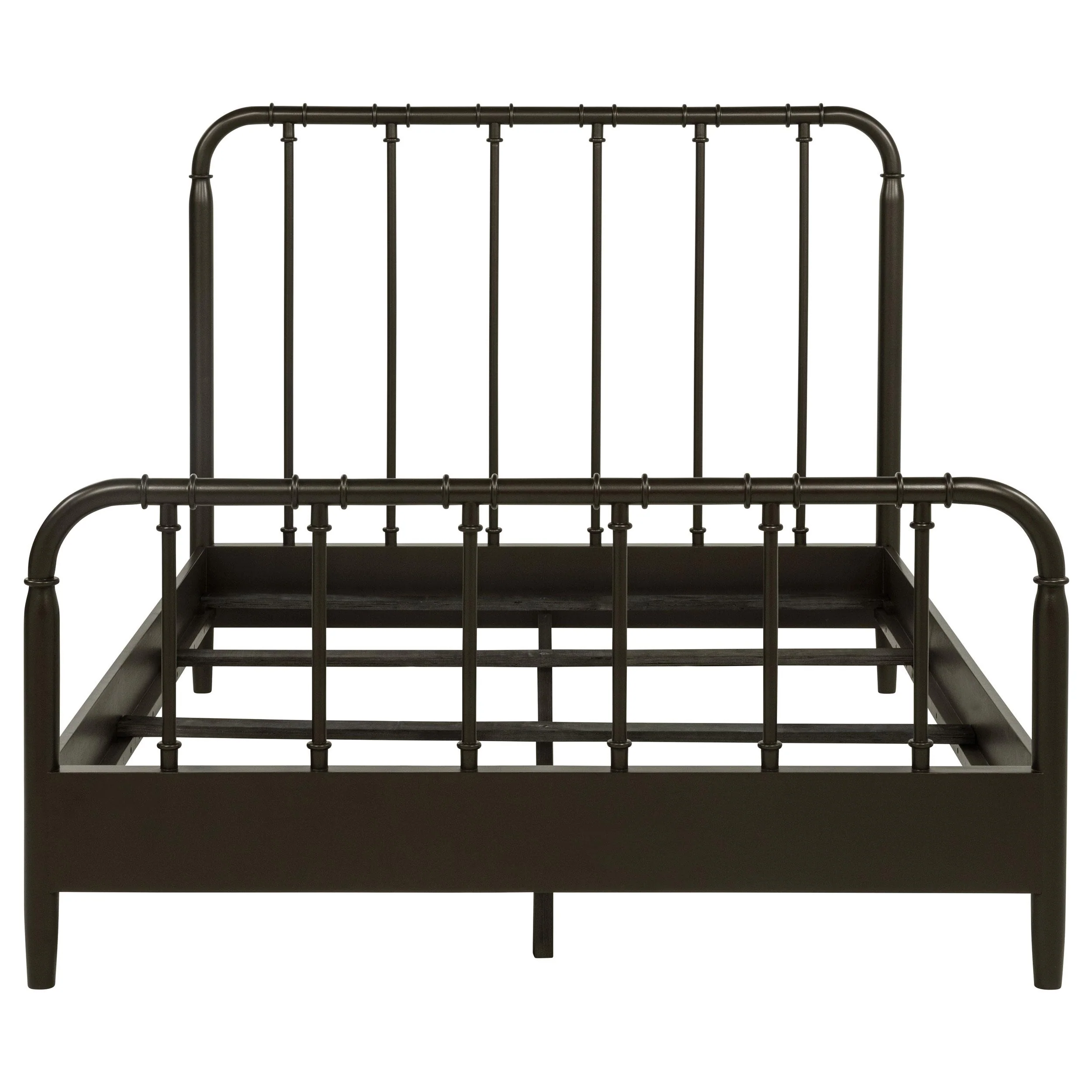 Rocco All Wood Water Pipe Open Frame Queen Bed Dark Bronze - Image 2
