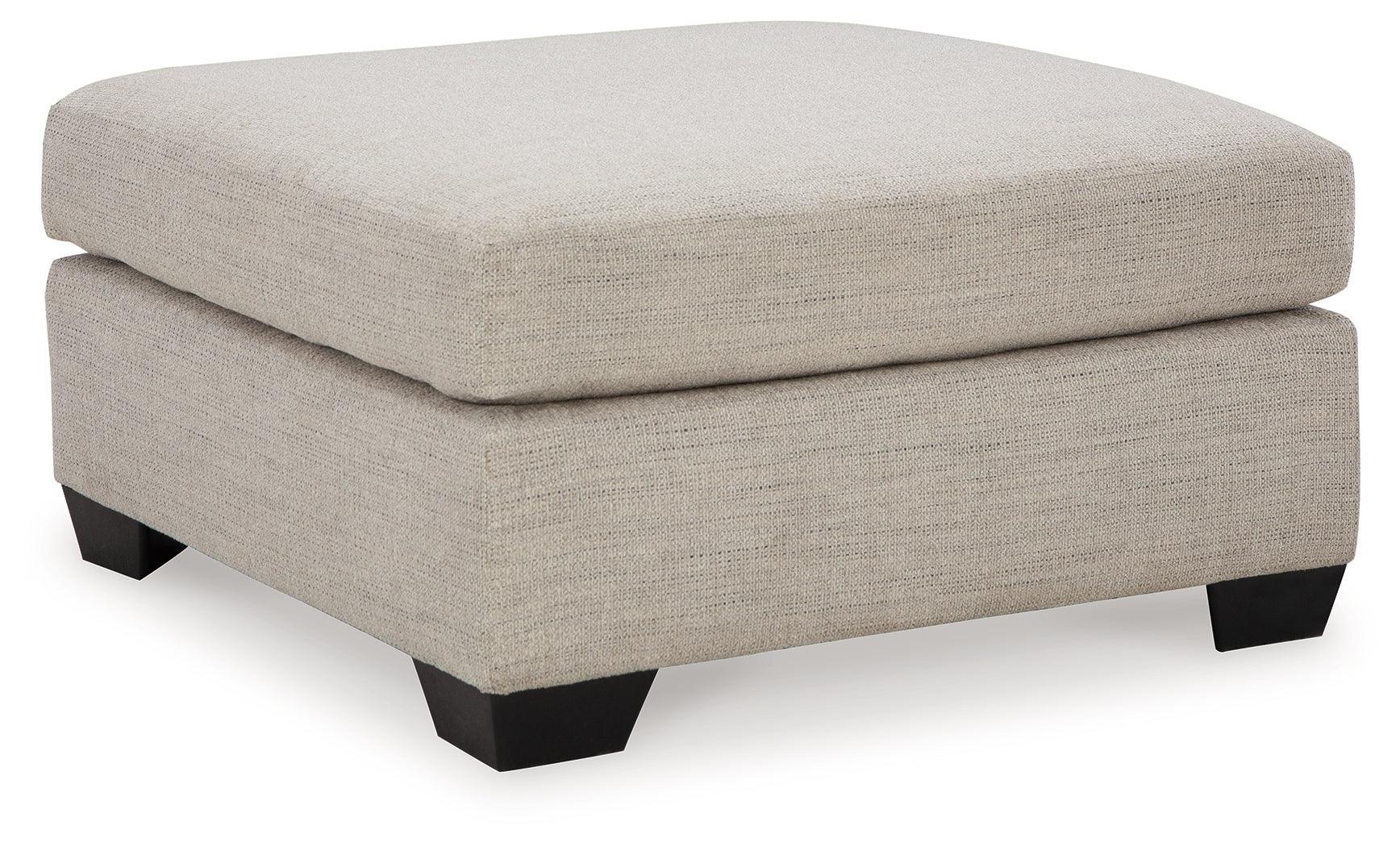 Mahoney Pebble Chenille Oversized Accent Ottoman - Image 2