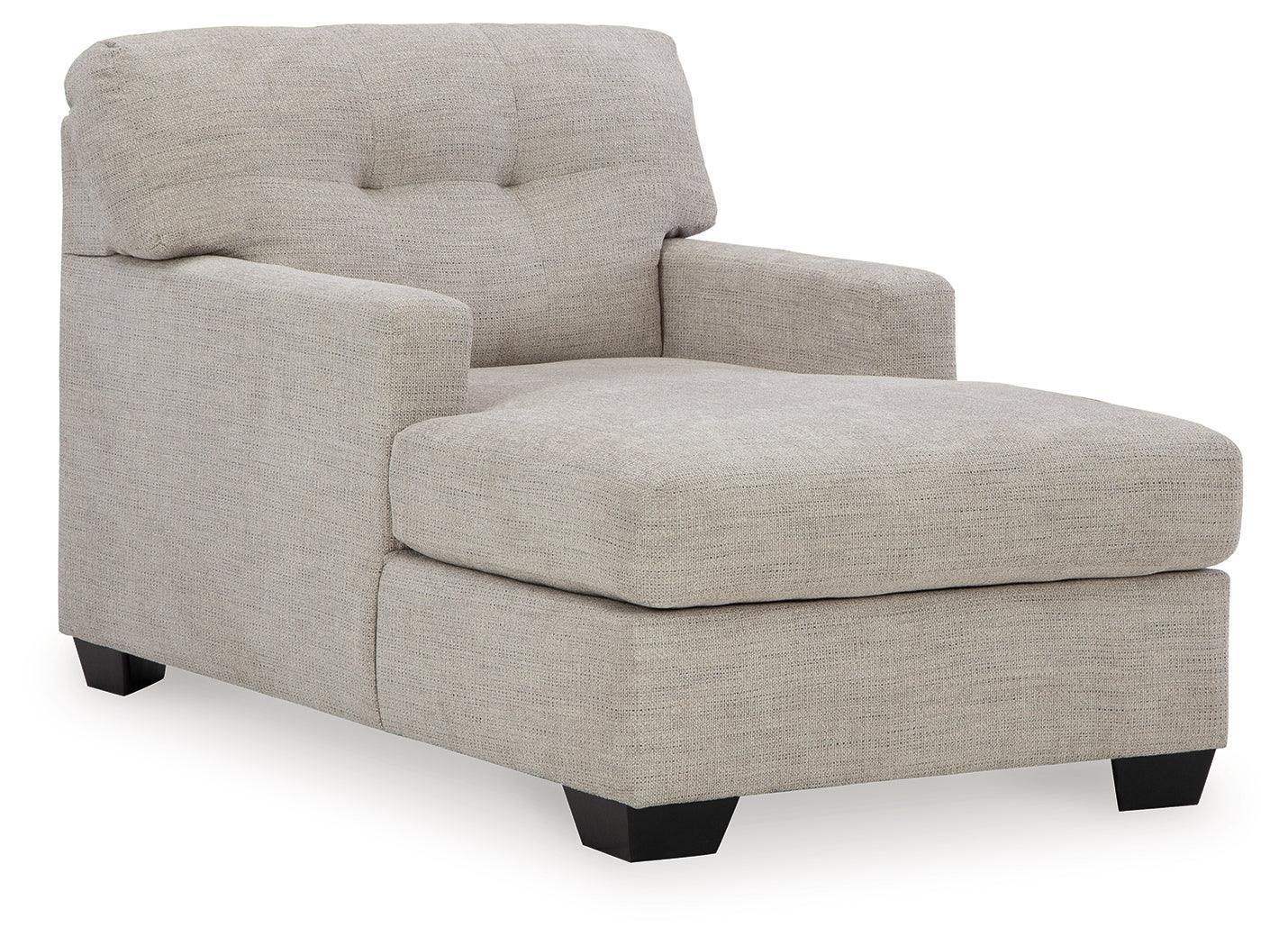 Mahoney Pebble Chenille Chaise - Image 2