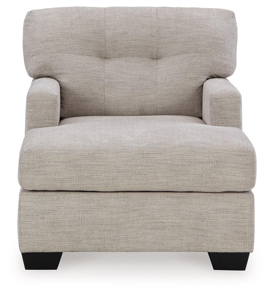 Mahoney Pebble Chenille Chaise - Image 3