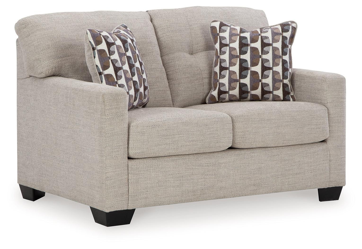 Mahoney Pebble Chenille Loveseat - Image 2
