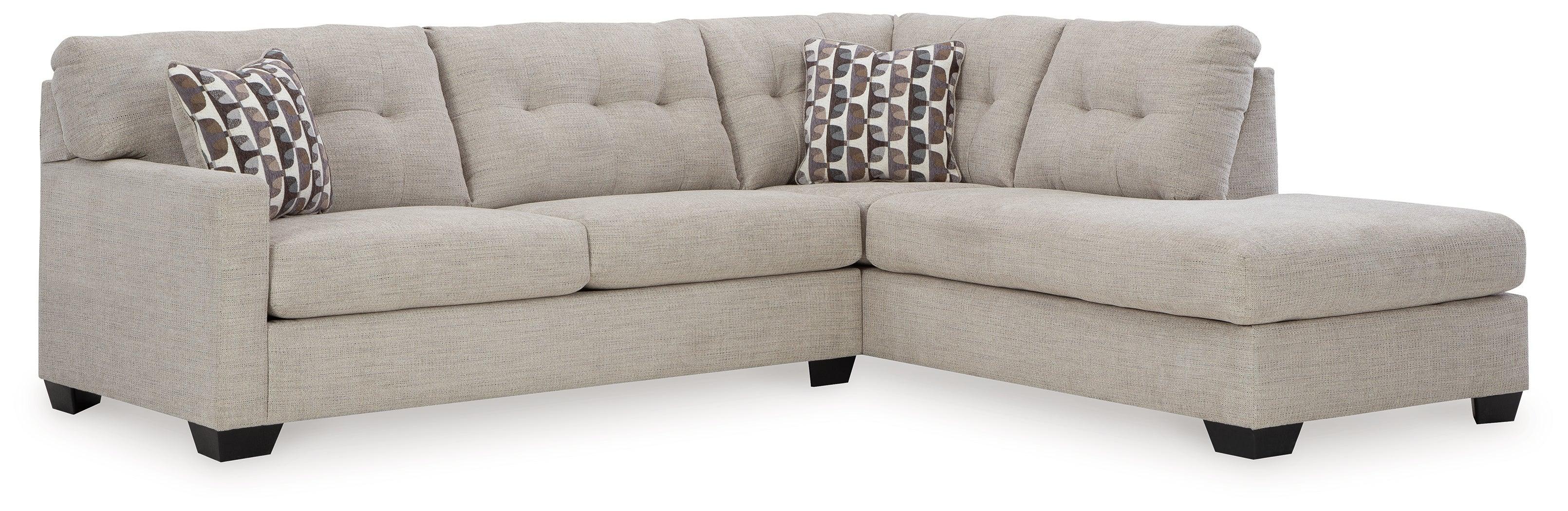 Mahoney Pebble 2-Piece Sleeper Sectional With Chaise - Image 2