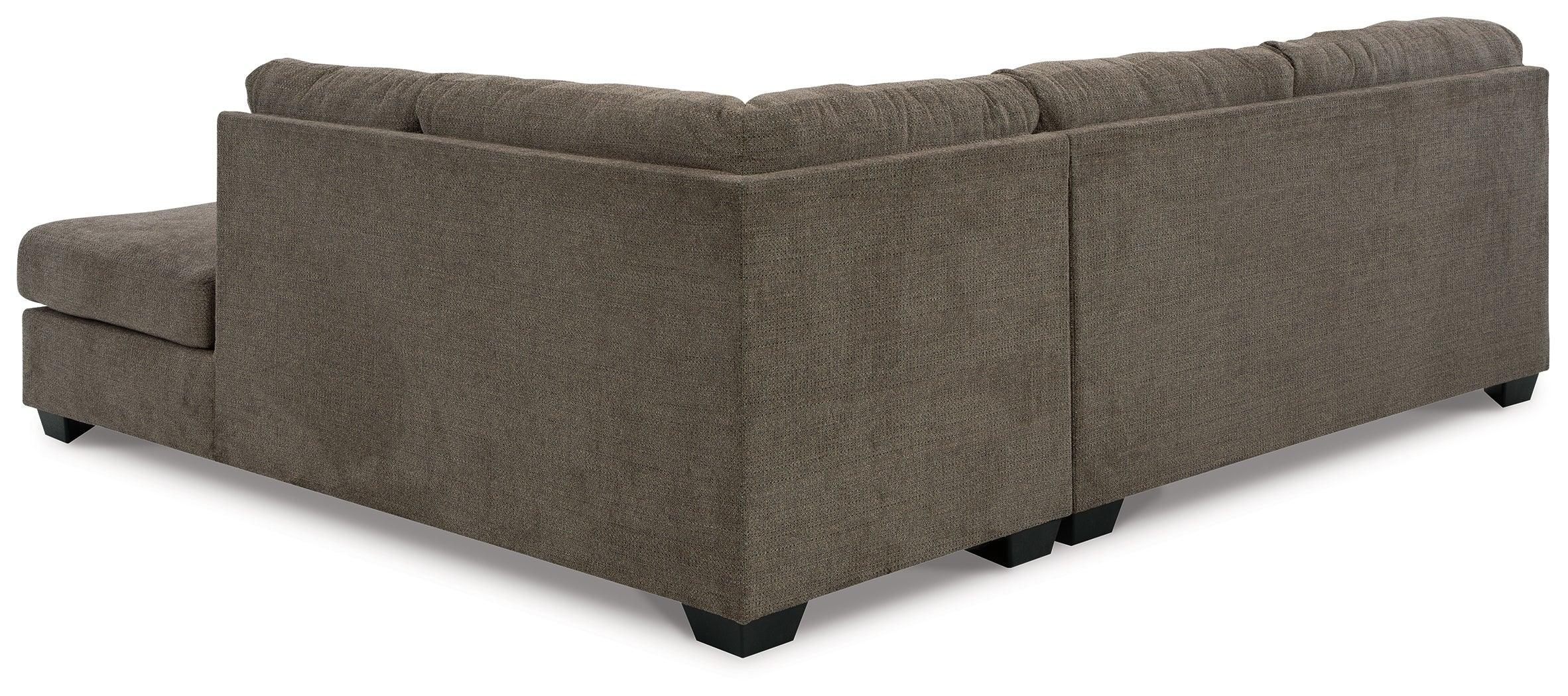 Mahoney Chocolate 2-Piece Sleeper Sectional With Chaise - Image 3