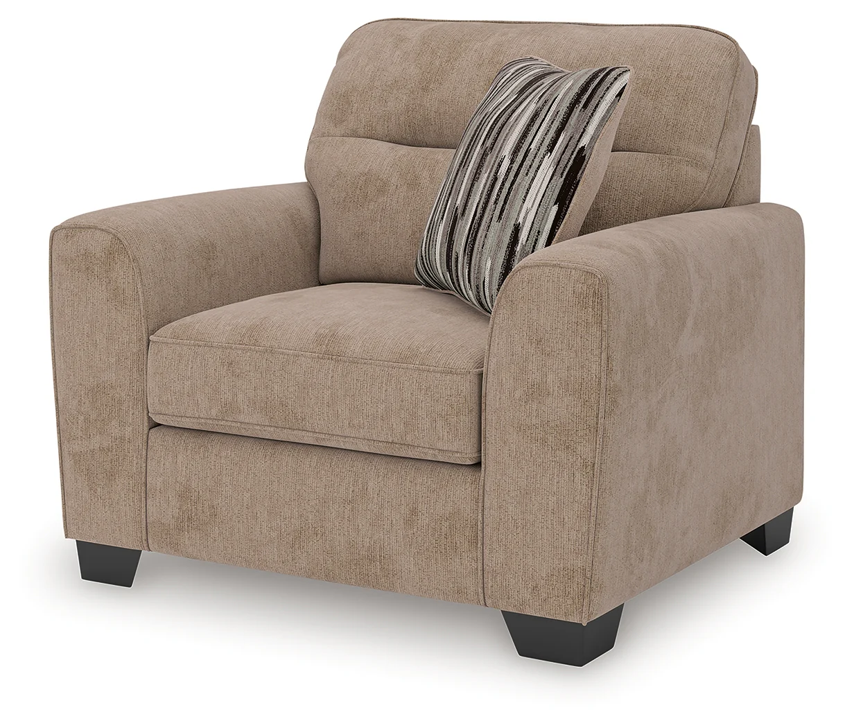 Olten Mocha Chenille Oversized Chair - Image 3