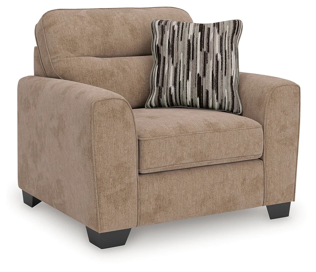 Olten Mocha Chenille Oversized Chair - Image 2
