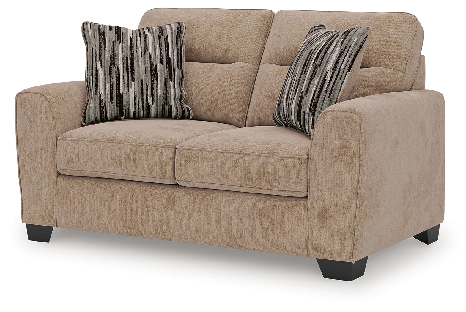 Olten Mocha Chenille Loveseat - Image 3