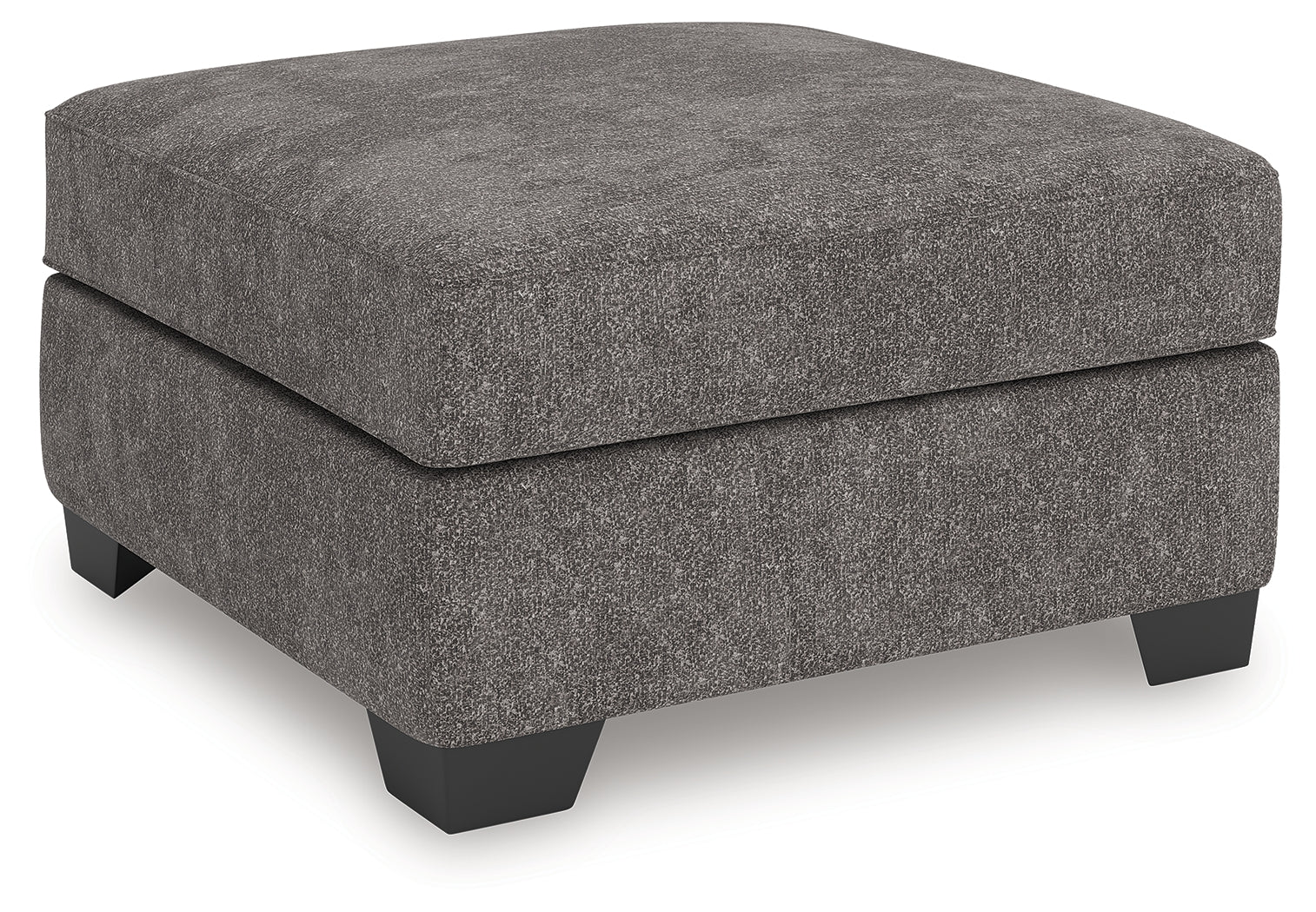 Olten Graphite Chenille Oversized Accent Ottoman - Image 2