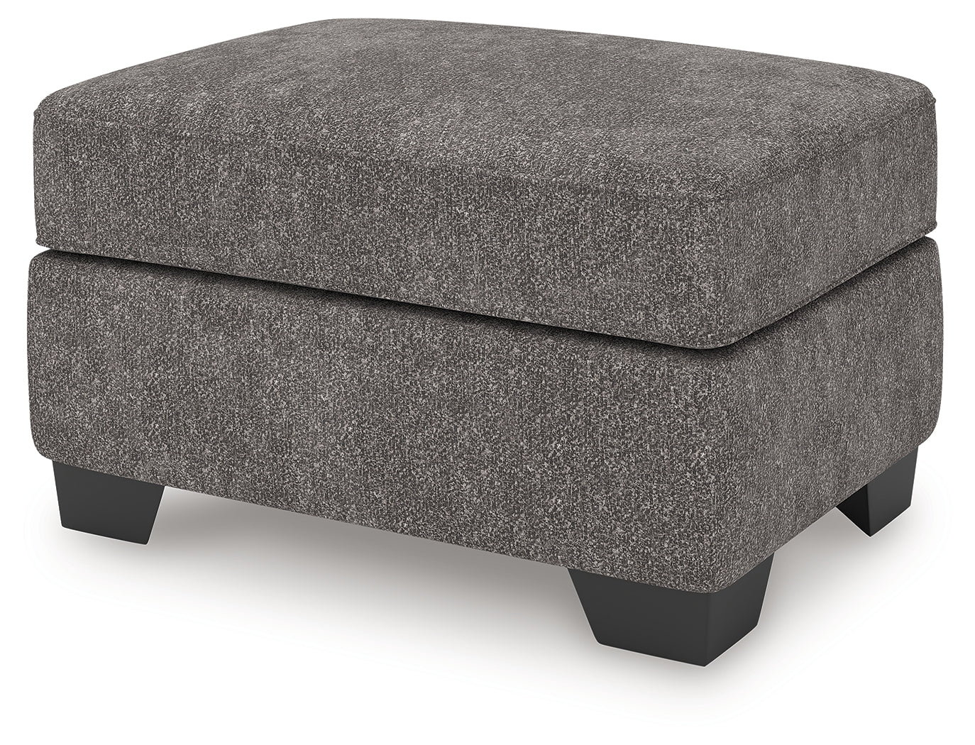 Olten Graphite Chenille Ottoman - Image 3