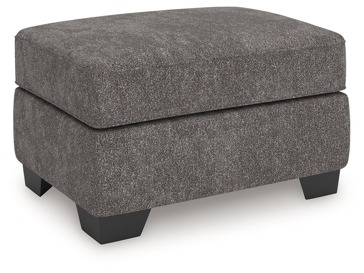Olten Graphite Chenille Ottoman - Image 2