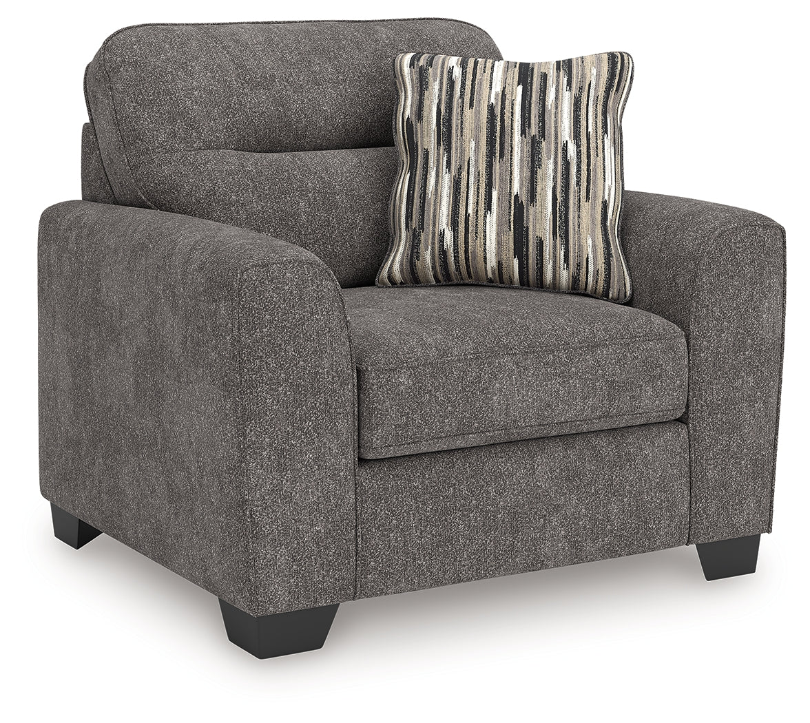 Olten Graphite Chenille Oversized Chair - Image 2