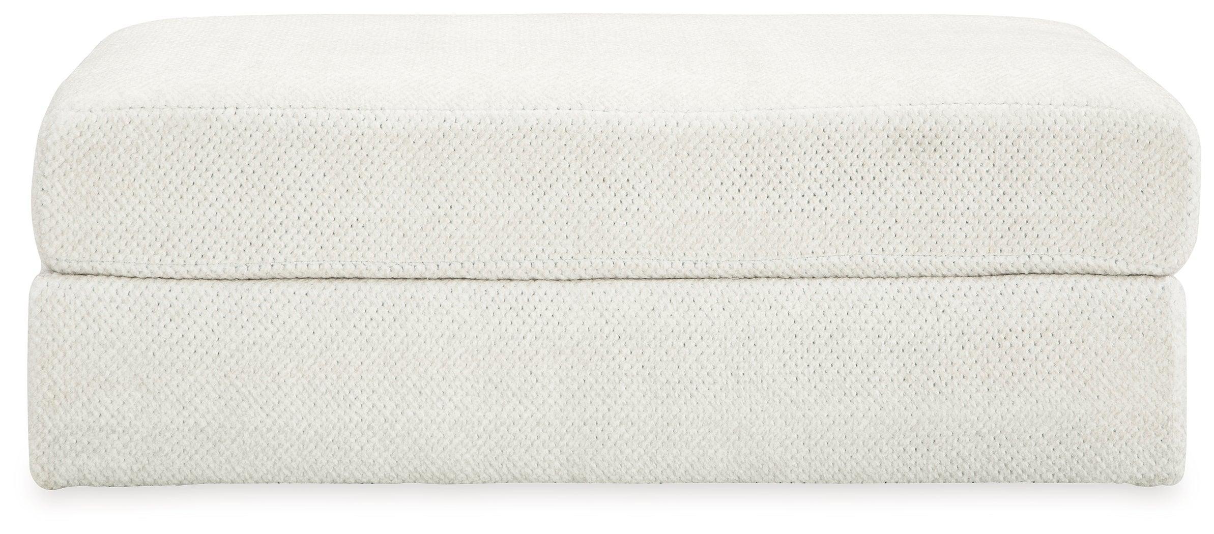 Karinne Linen Velvet Oversized Accent Ottoman - Image 2