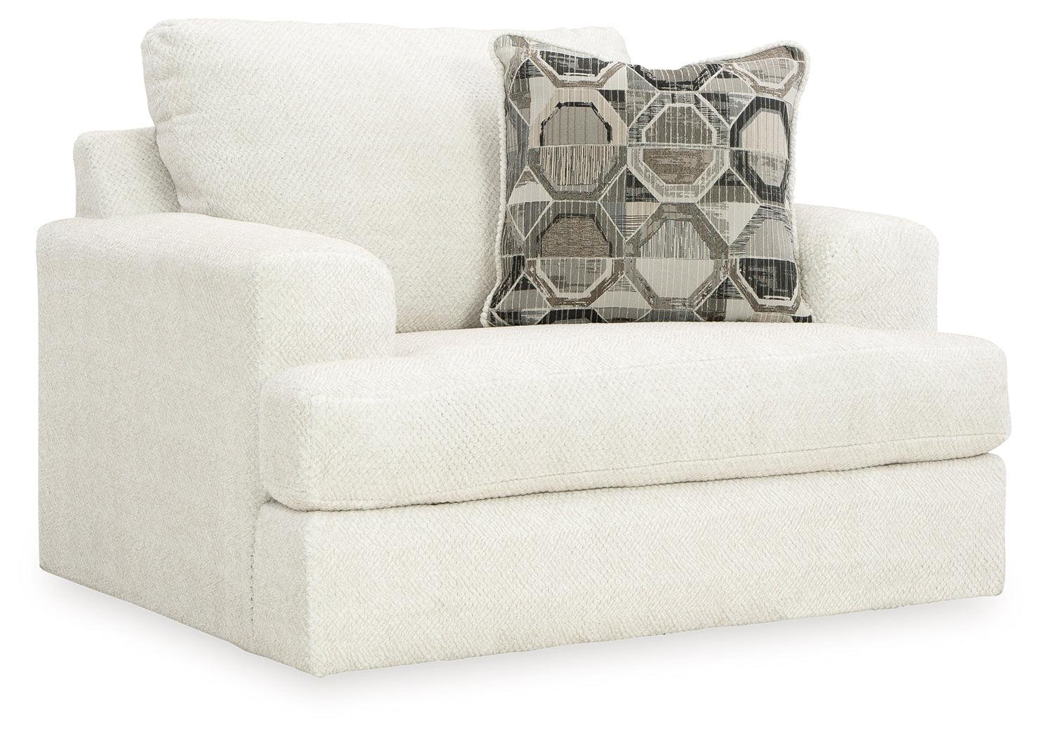 Karinne Linen Velvet Oversized Chair - Image 2