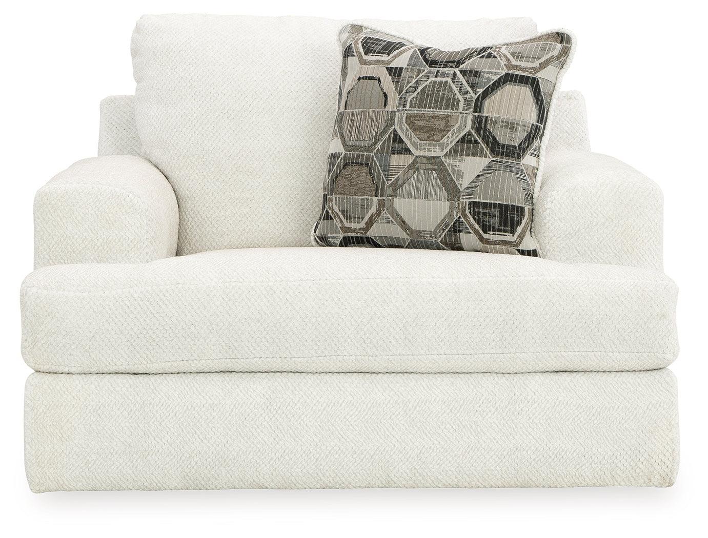Karinne Linen Velvet Oversized Chair - Image 3