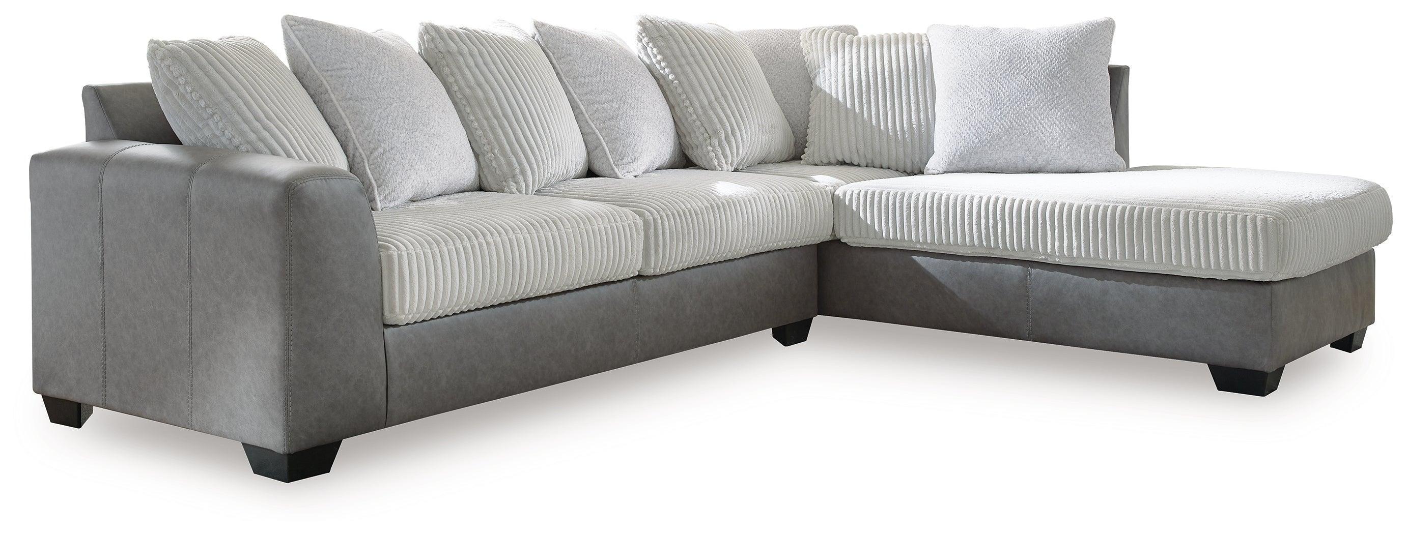 Clairette Court Alloy Chenille 2-Piece Sectional with Chaise - Image 2