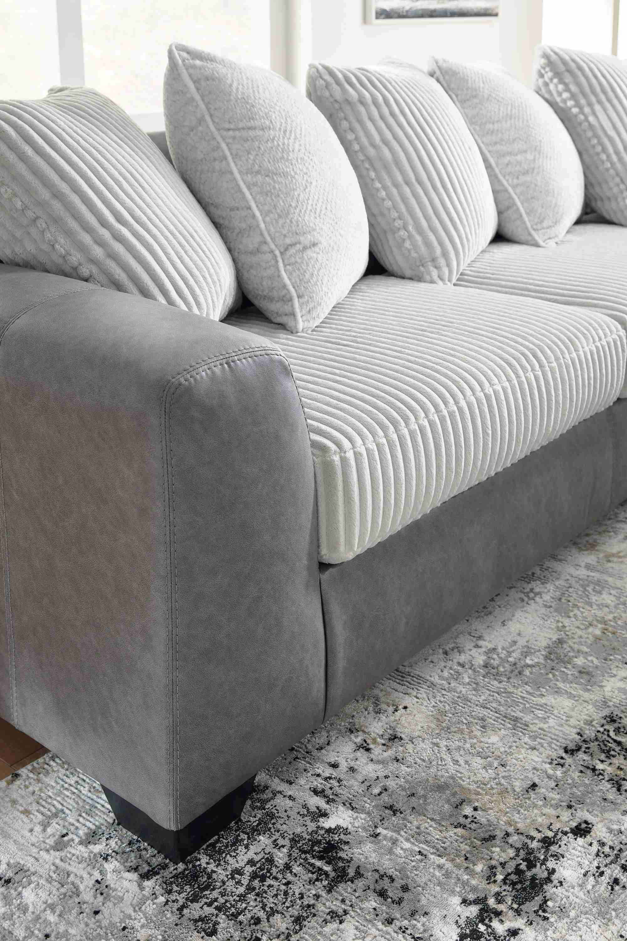 Clairette Court Alloy Chenille 2-Piece Sectional with Chaise - Image 3