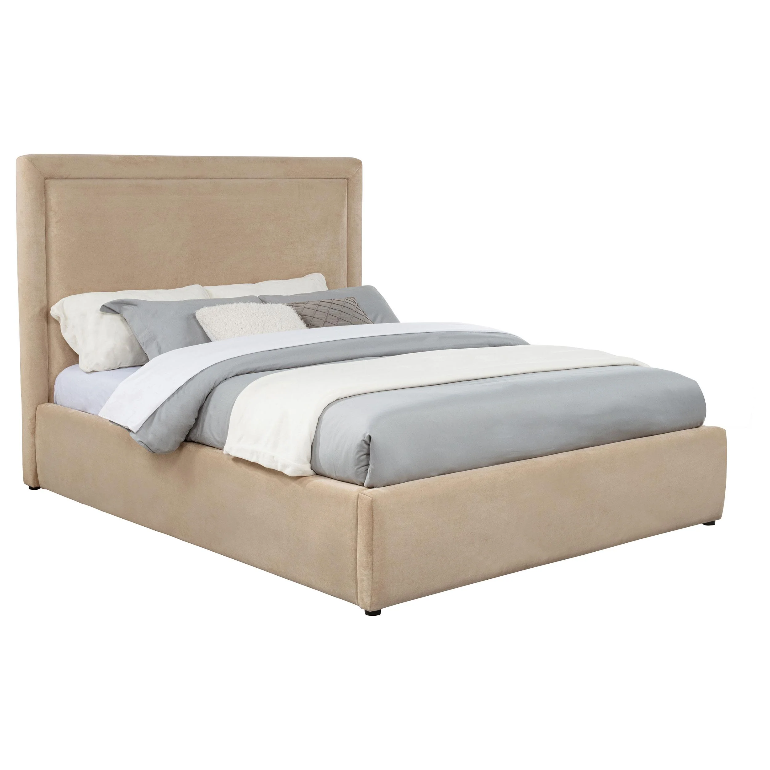 Lawson 55-inch Upholstered Eastern King Platform Bed Saddle - Image 3