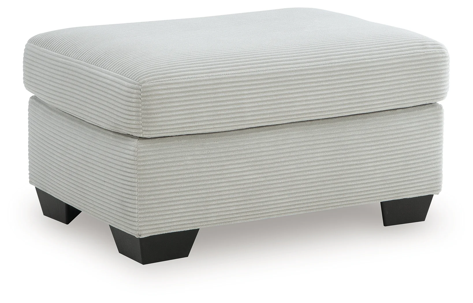 Greenbriar Smoke Velvet Ottoman - Image 2
