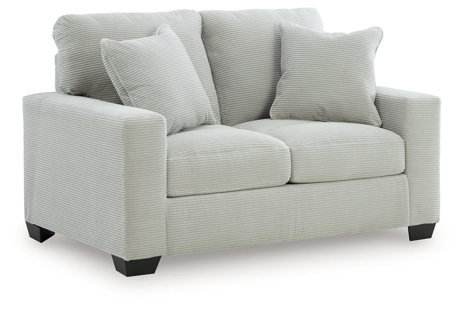 Greenbriar Smoke Velvet Loveseat - Image 2