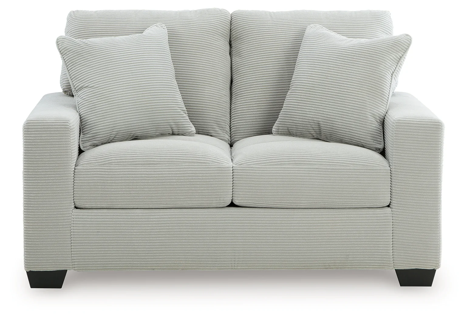 Greenbriar Smoke Velvet Loveseat - Image 3