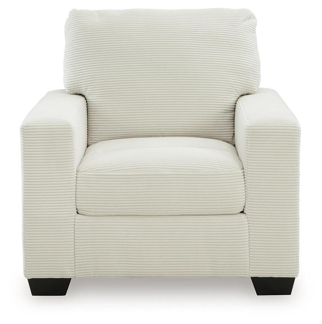 Greenbriar Ivory Velvet Chair - Image 3