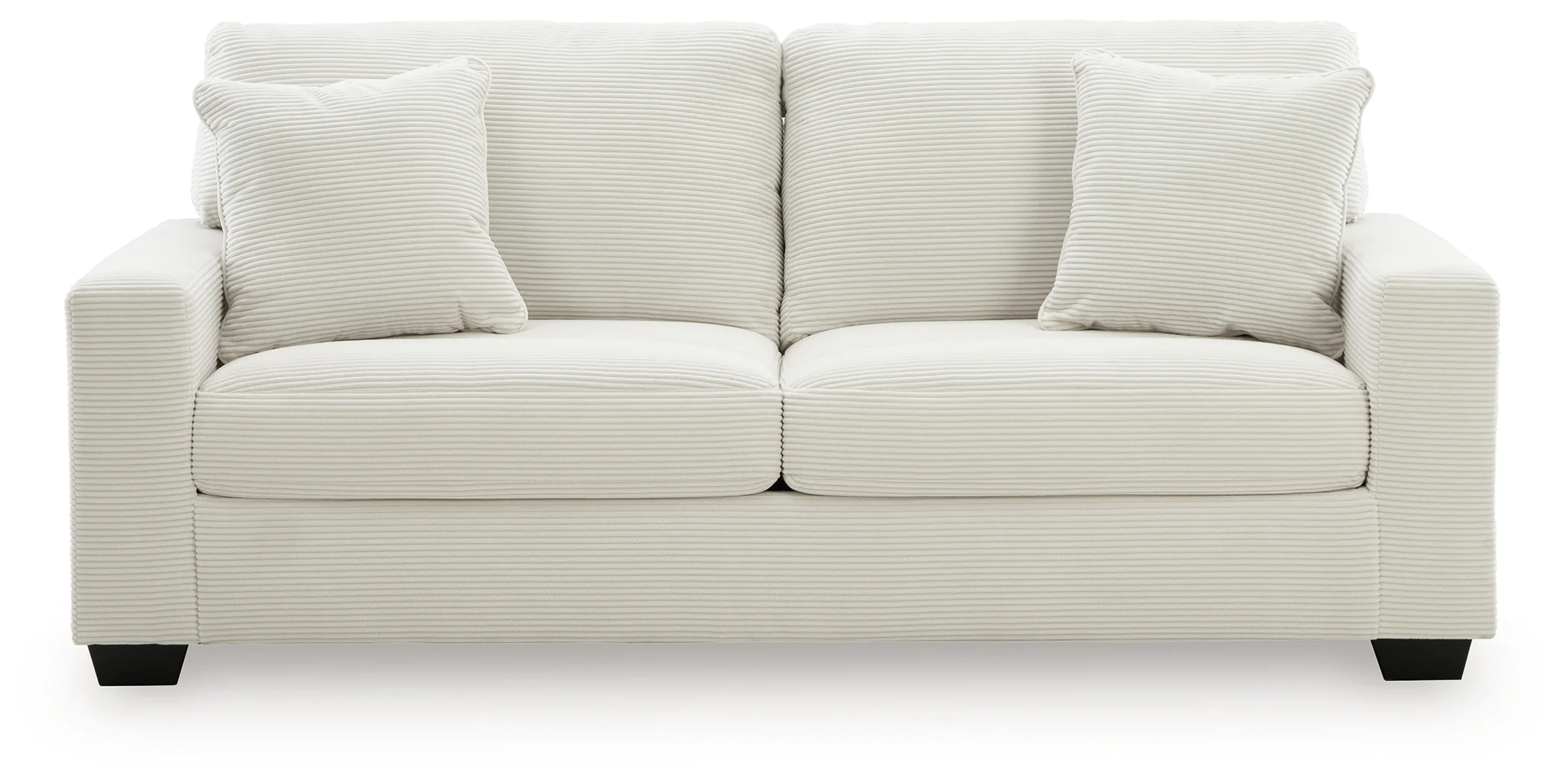 Greenbriar Ivory Velvet Sofa - Image 3