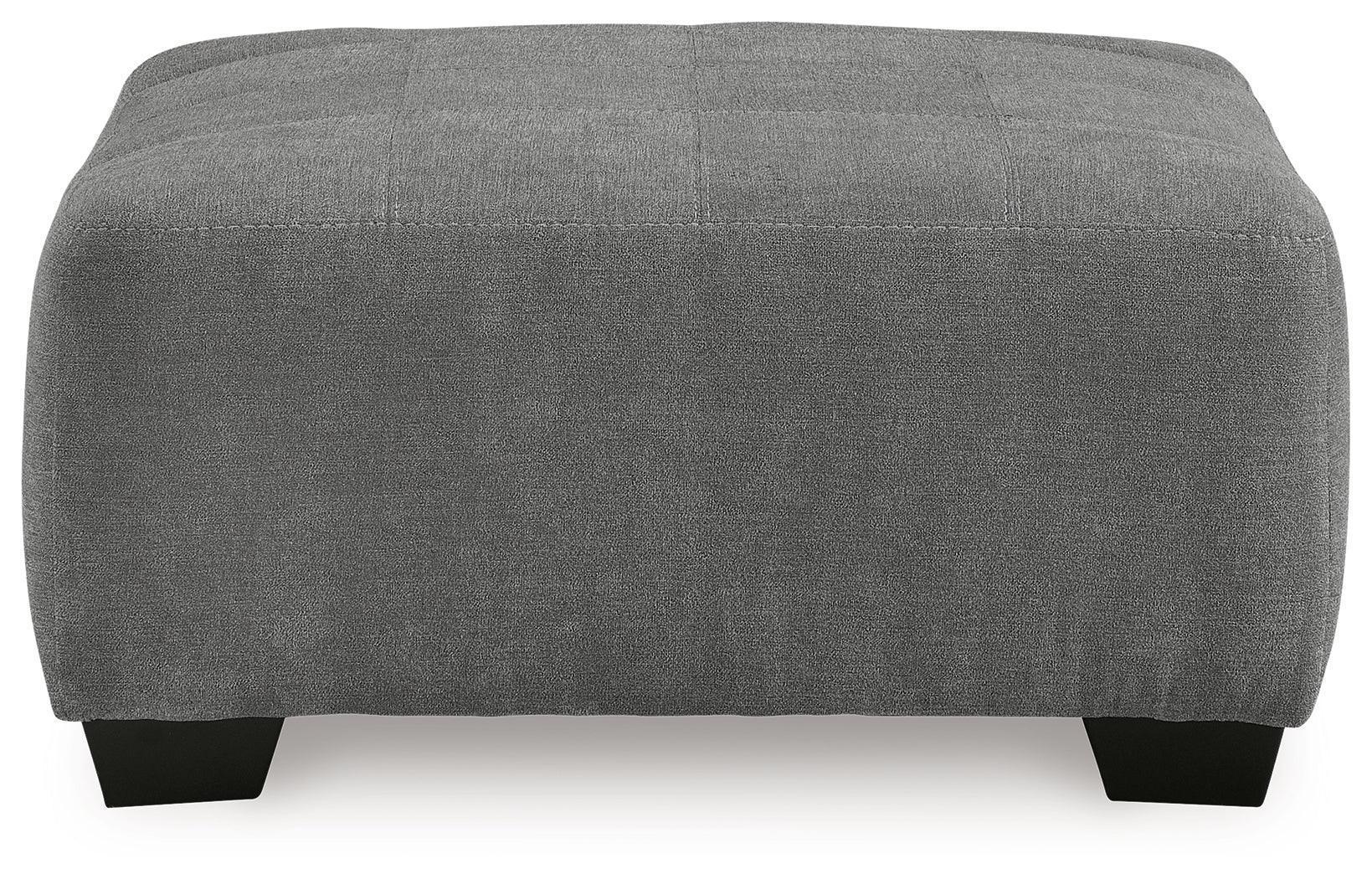 Birkdale Court Gray Chenille Oversized Accent Ottoman - Image 3
