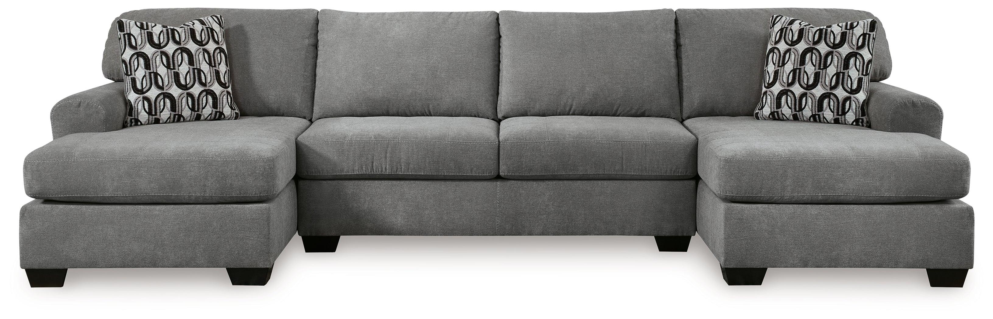 Birkdale Court Gray 3-Piece Sectional - Image 2