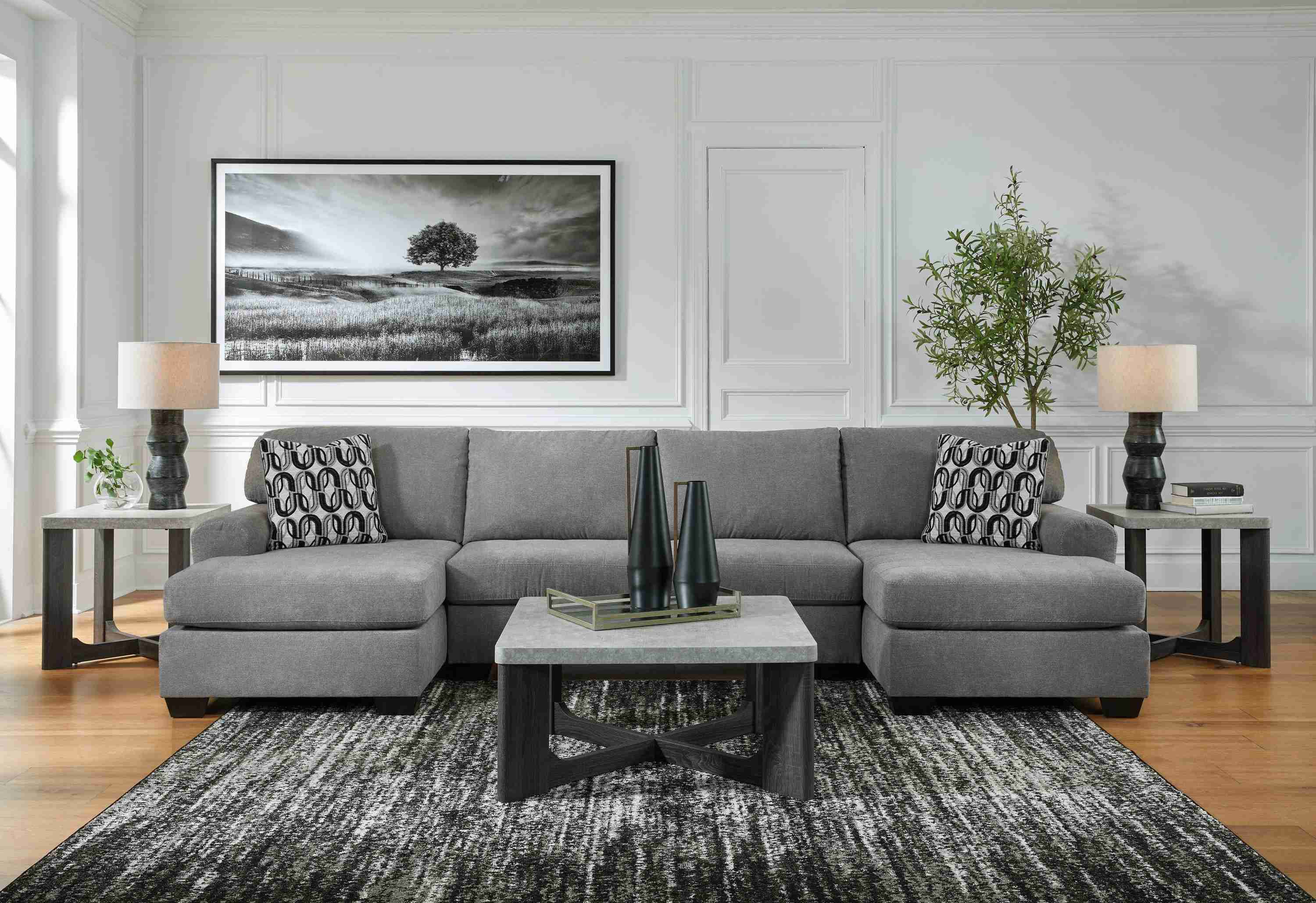 Birkdale Court Gray 3-Piece Sectional - Image 3