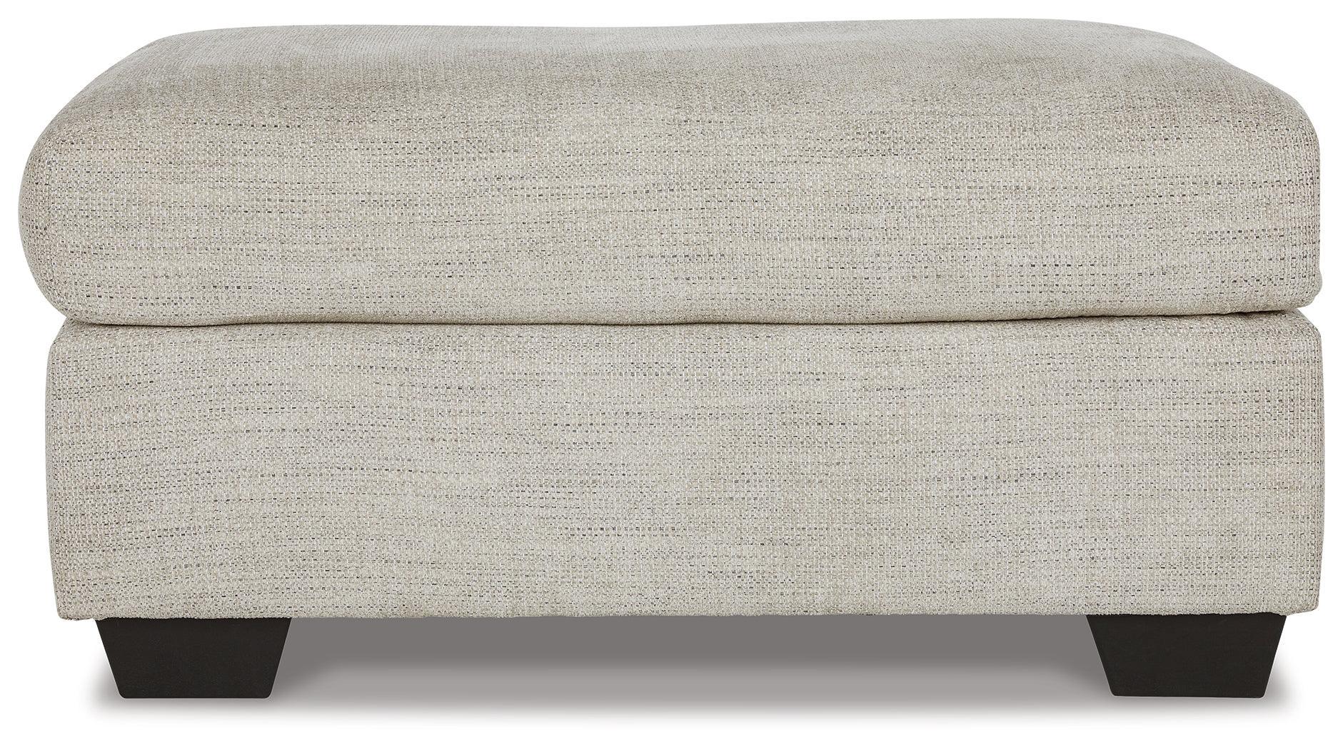 Vayda Pebble Chenille Ottoman - Image 3