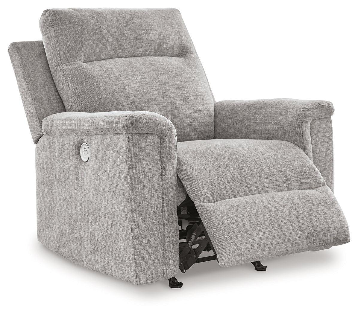 Barnsana Ash Chenille Power Recliner - Image 3