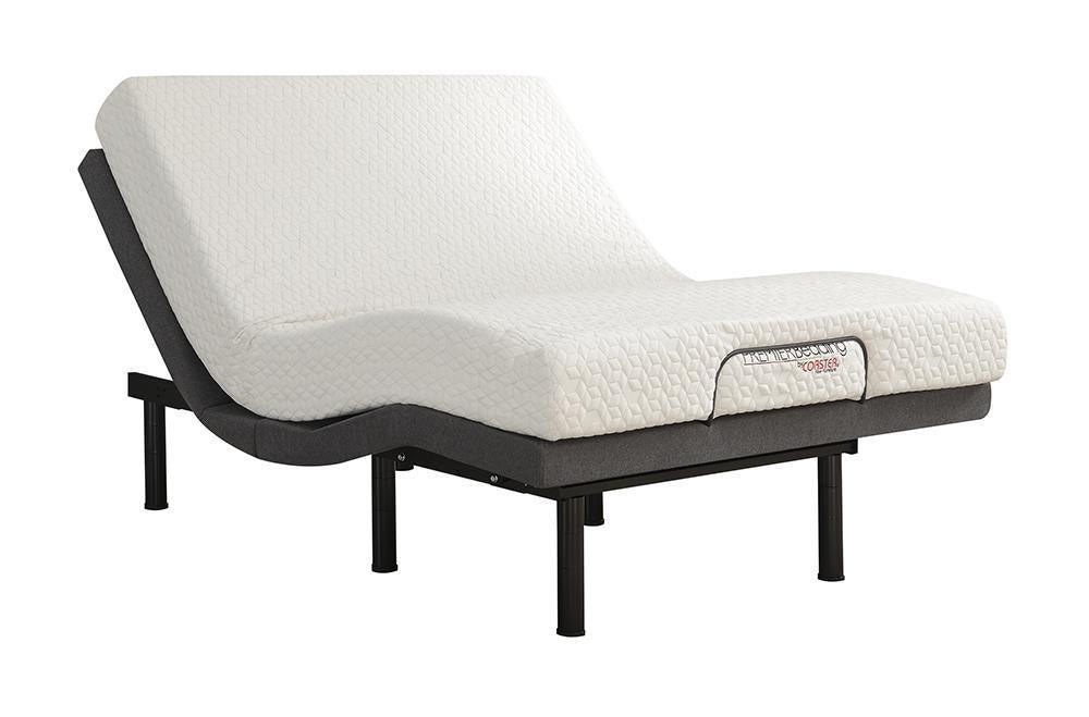 Negan Twin Xl Adjustable Bed Base Gray Black - Image 2