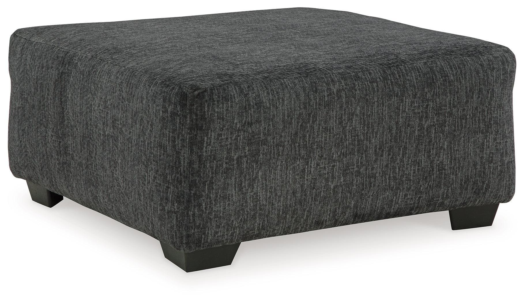 Biddeford Shadow Velvet Oversized Accent Ottoman - Image 2