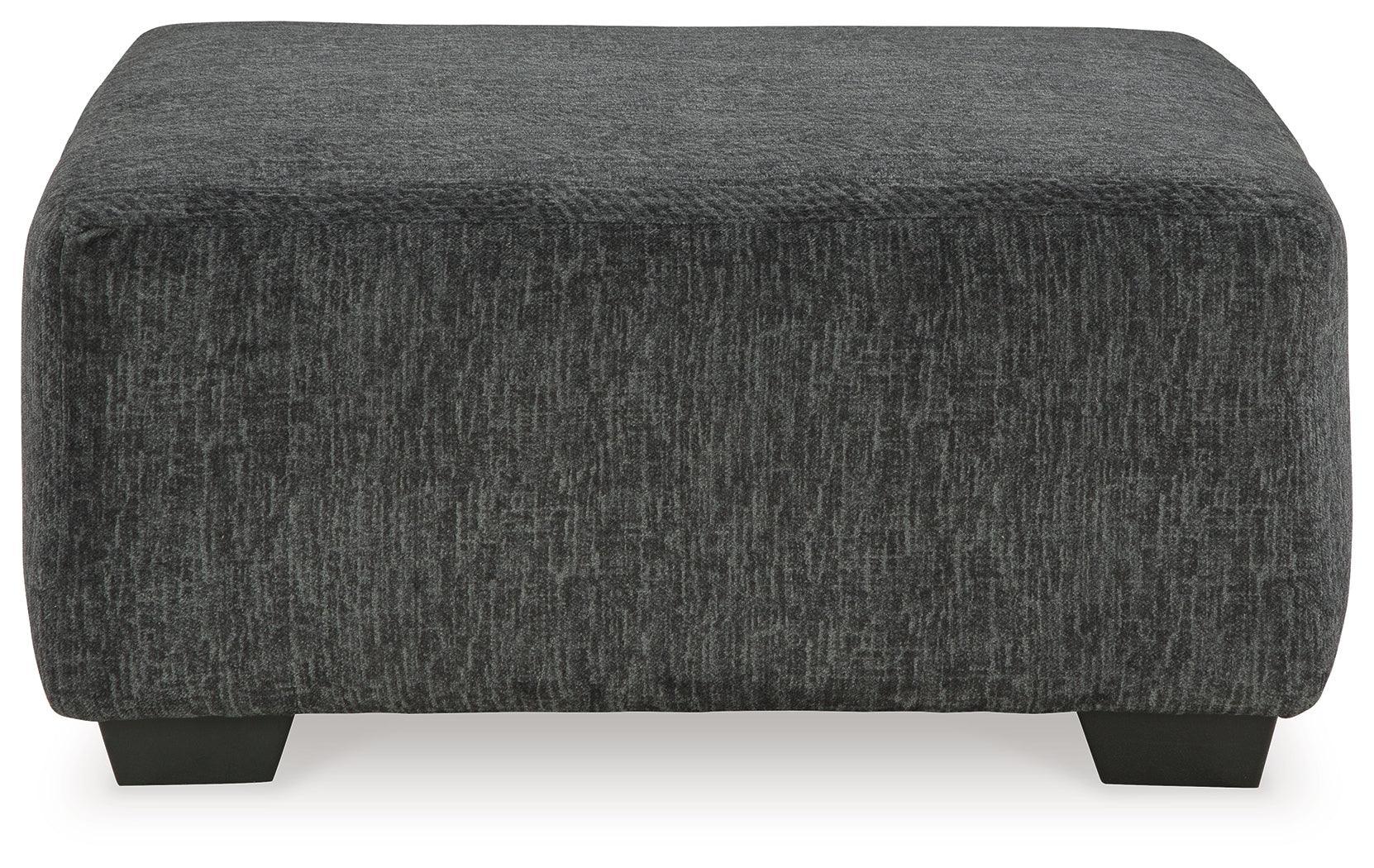 Biddeford Shadow Velvet Oversized Accent Ottoman - Image 3