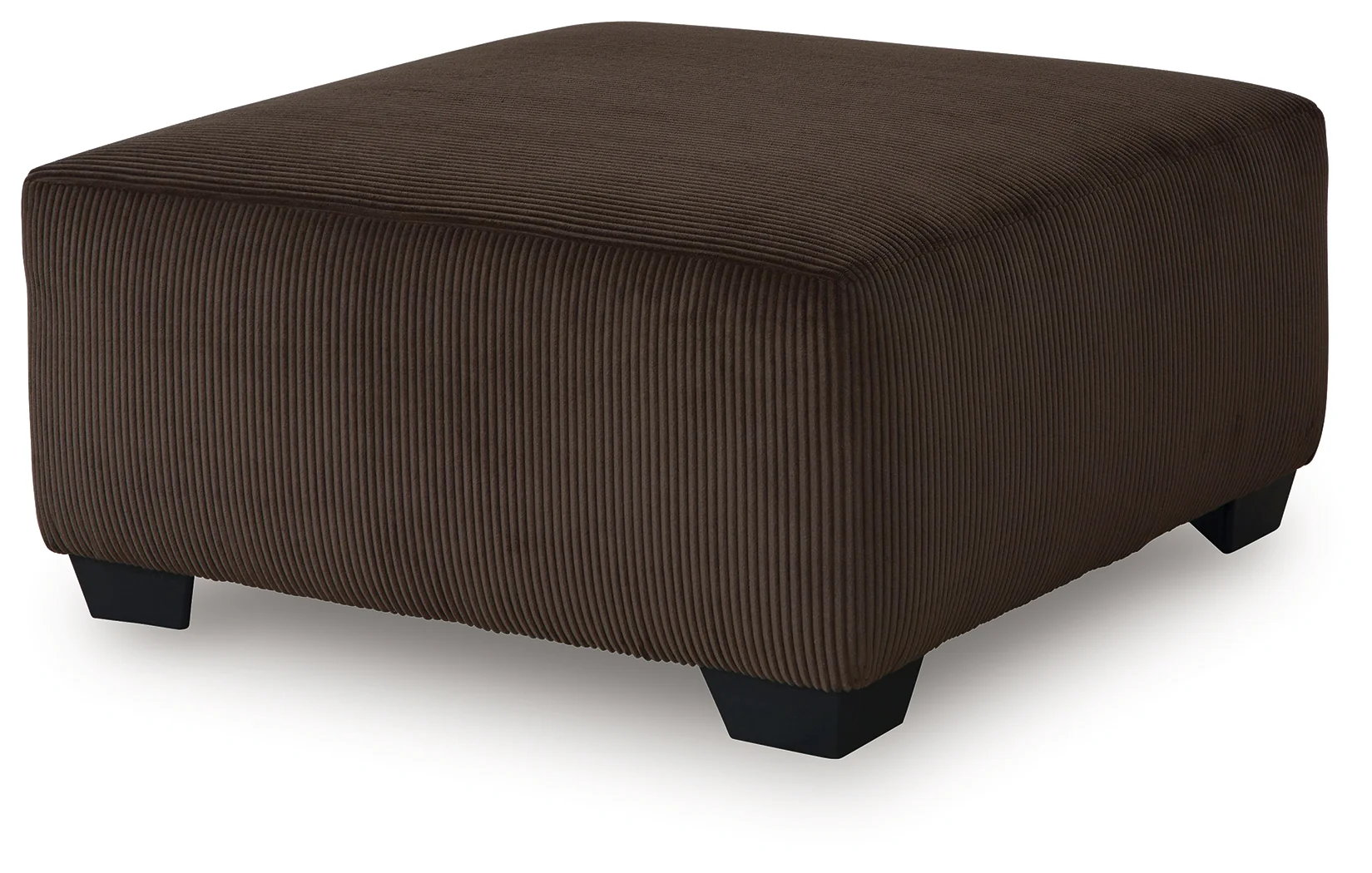 Kimlee Chocolate Velvet Oversized Accent Ottoman - Image 2