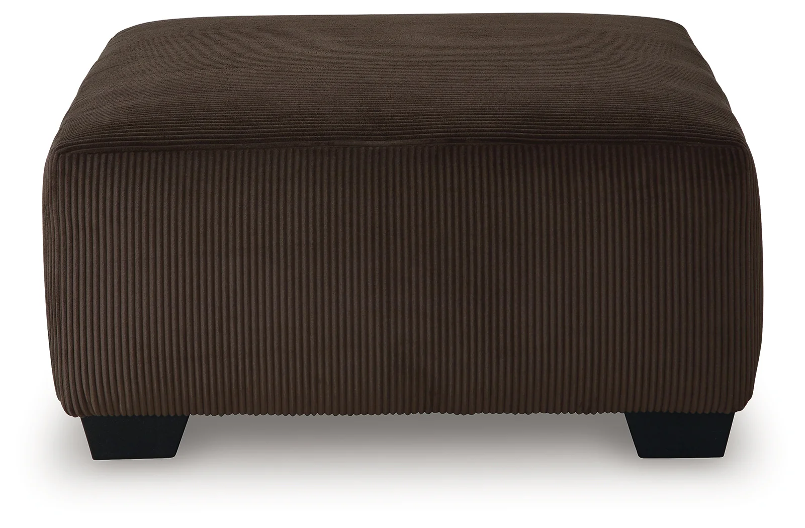 Kimlee Chocolate Velvet Oversized Accent Ottoman - Image 3