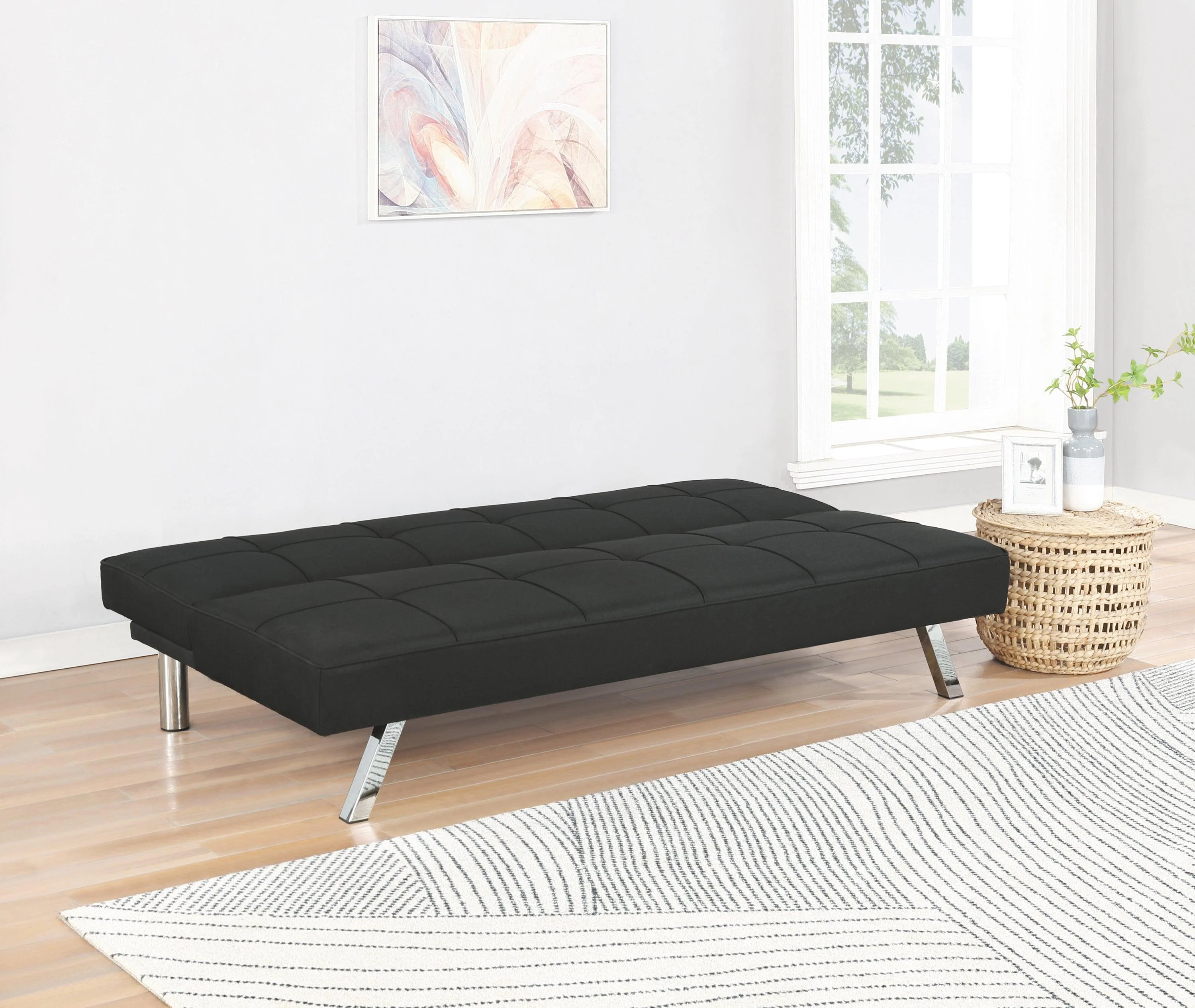 Joel Upholstered Tufted Sofa Bed - Image 2