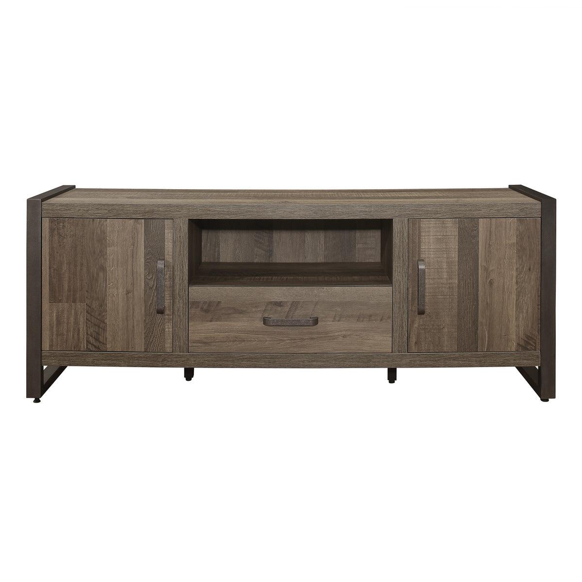 Dogue Brown Gunmetal 63" TV Stand - Image 1