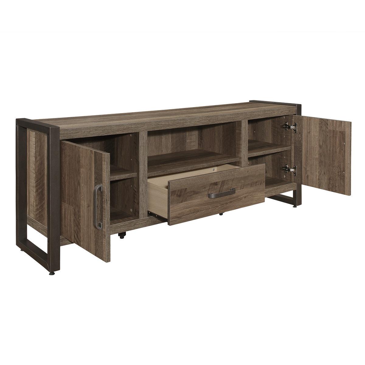 Dogue Brown Gunmetal 63" TV Stand - Image 3