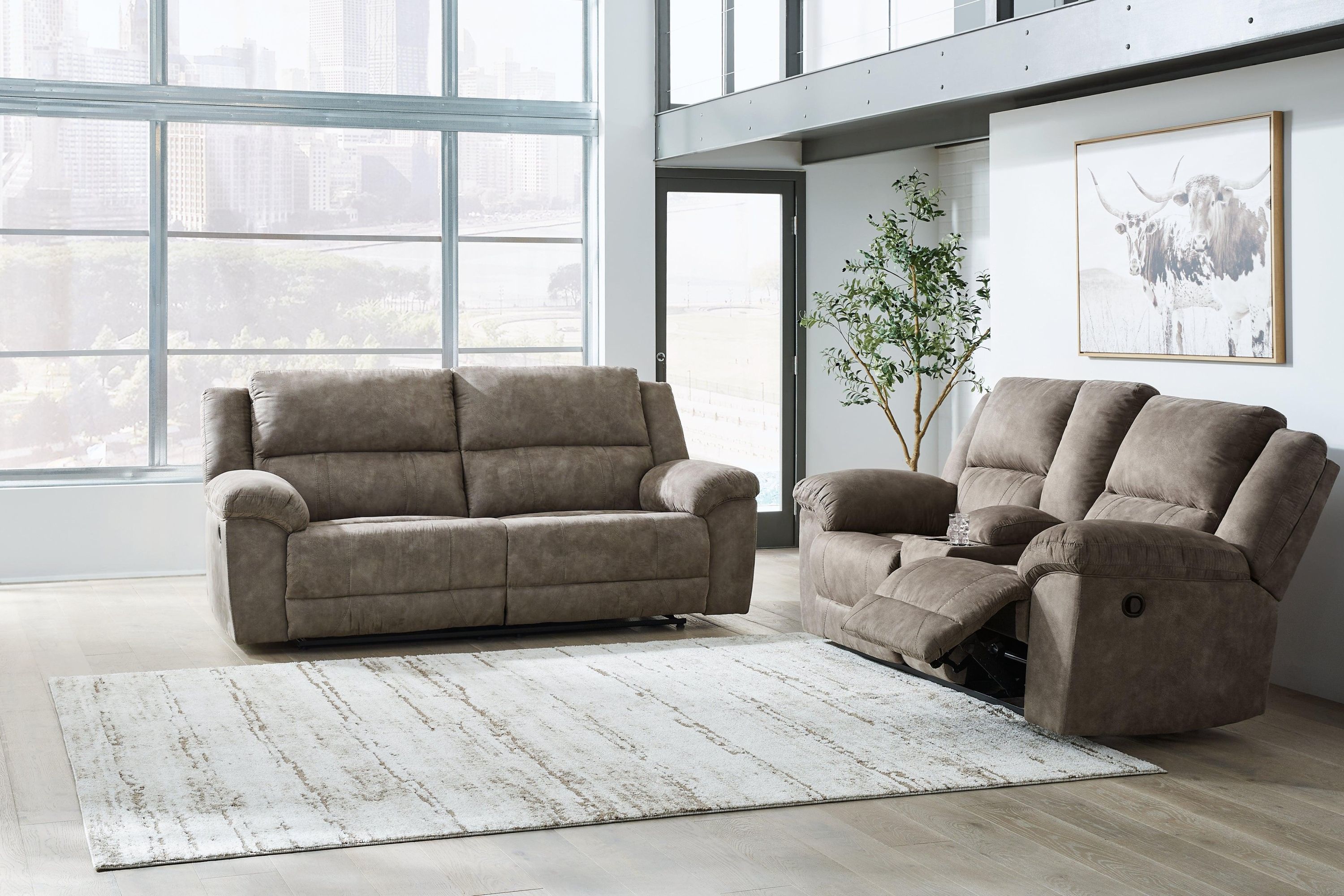 Laresview Fossil Sofa and Loveseat - Image 2