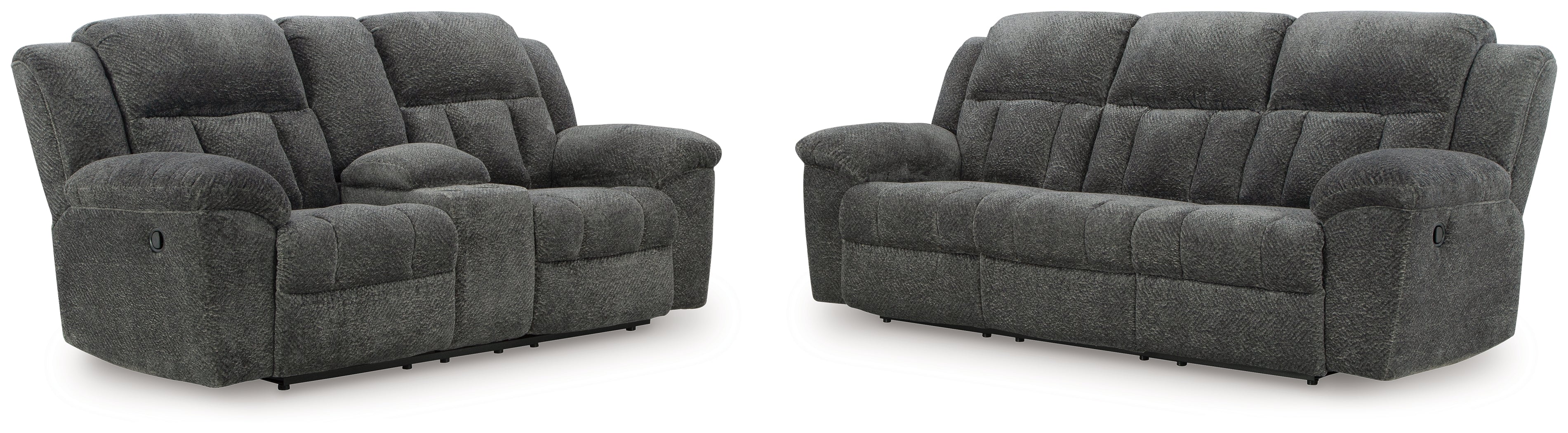 Frohn Graphite Sofa and Loveseat - Image 3